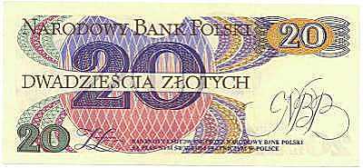 POLAND (1982)20 Zlotych (back)