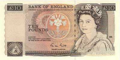 BILLET ANGLETERRE 10 POUNDS