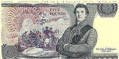 ENGLAND (1971-1978)5 Pounds(The Duke of Wellington)